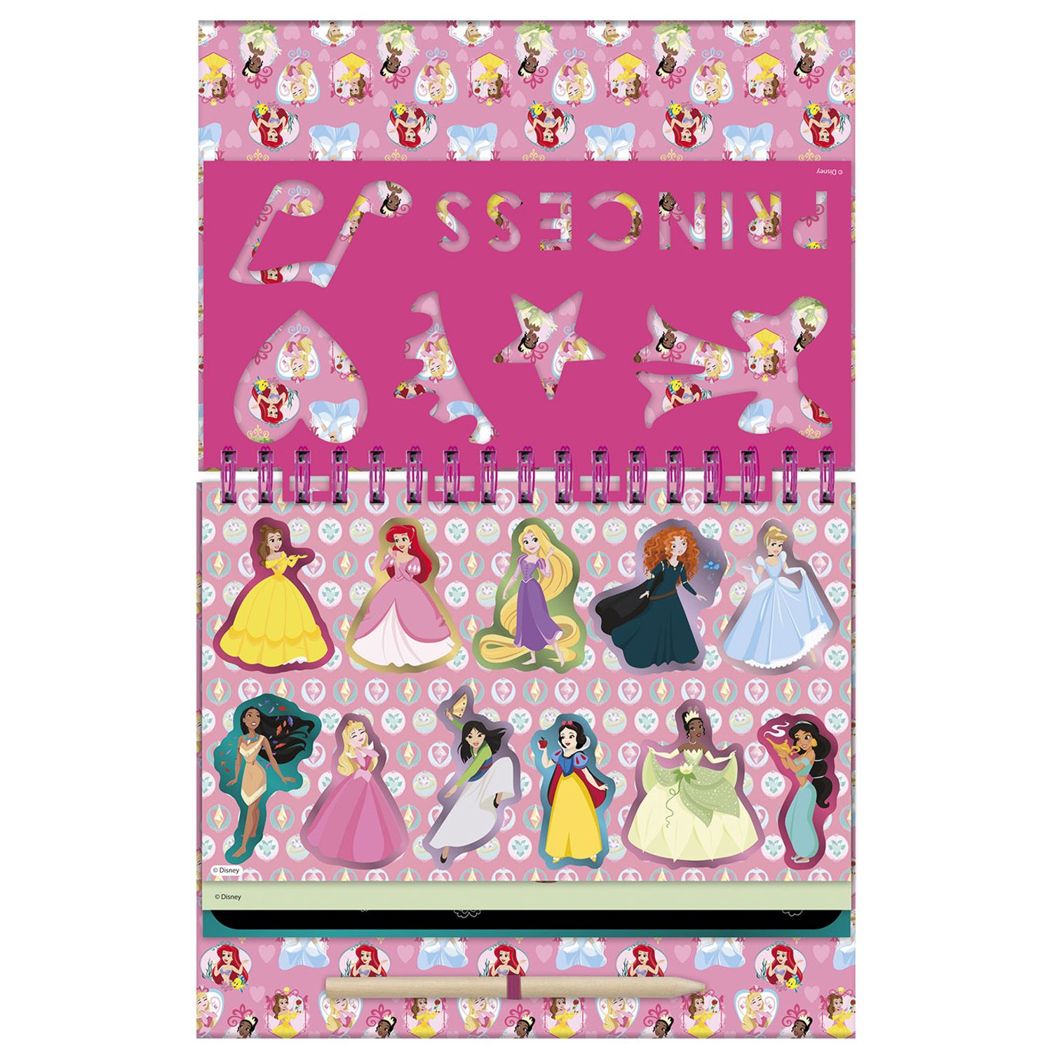 Set creativ de razuit si colorat Disney Princess fotografia produsului View 2 L