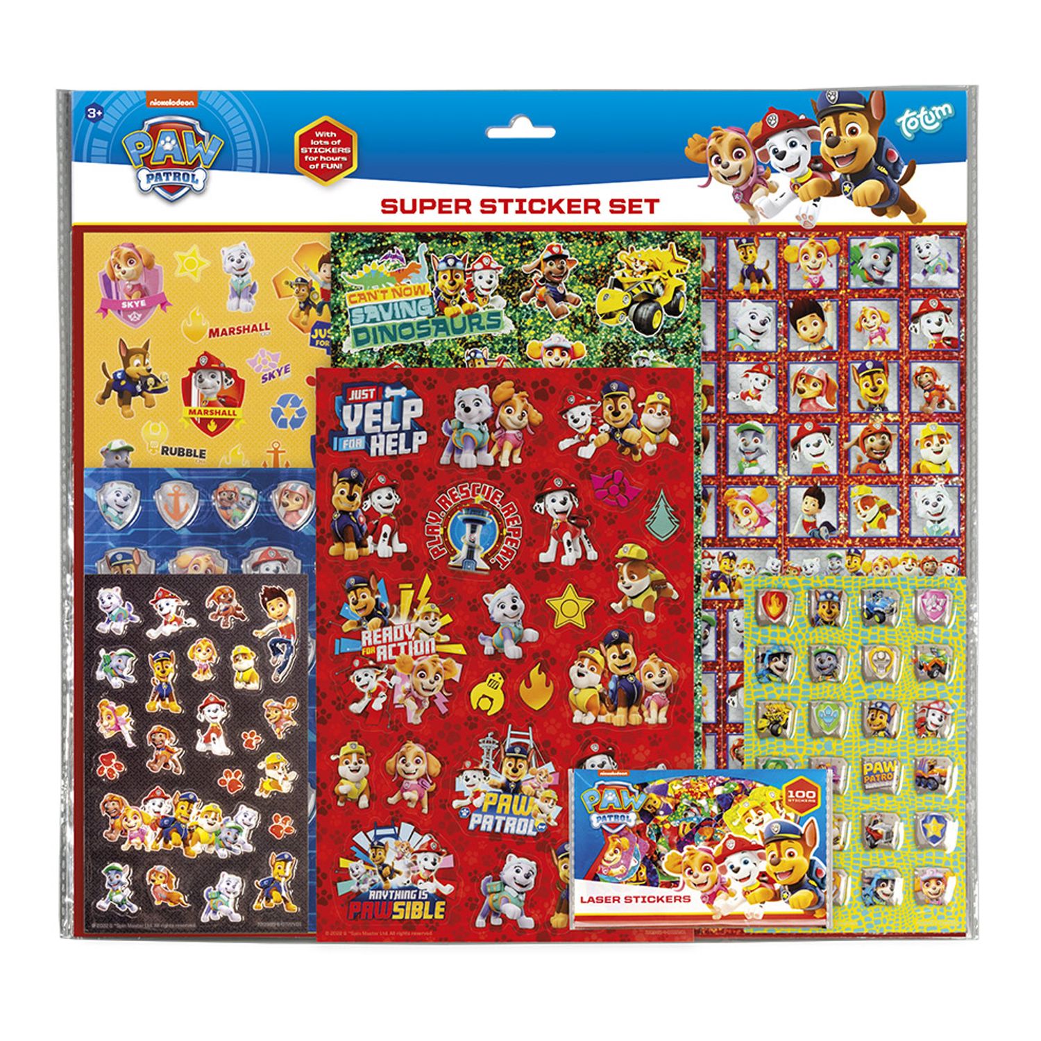 Super set abtibilduri Paw Patrol, Patrula Catelusilor fotografia produsului