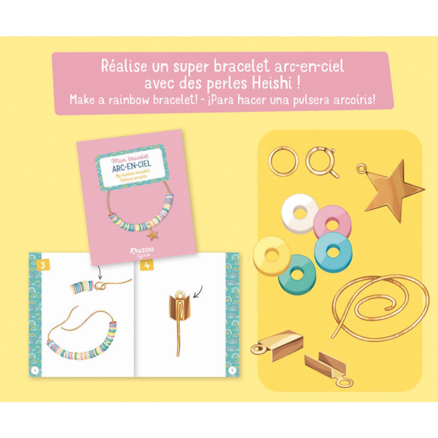 Set DIY Bratara curcubeu fotografia produsului View 2 L