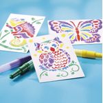Set creativ de desenat cu sabloane si carioci spray fotografia produsului View 2 S