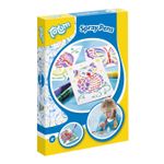 Set creativ de desenat cu sabloane si carioci spray fotografia produsului