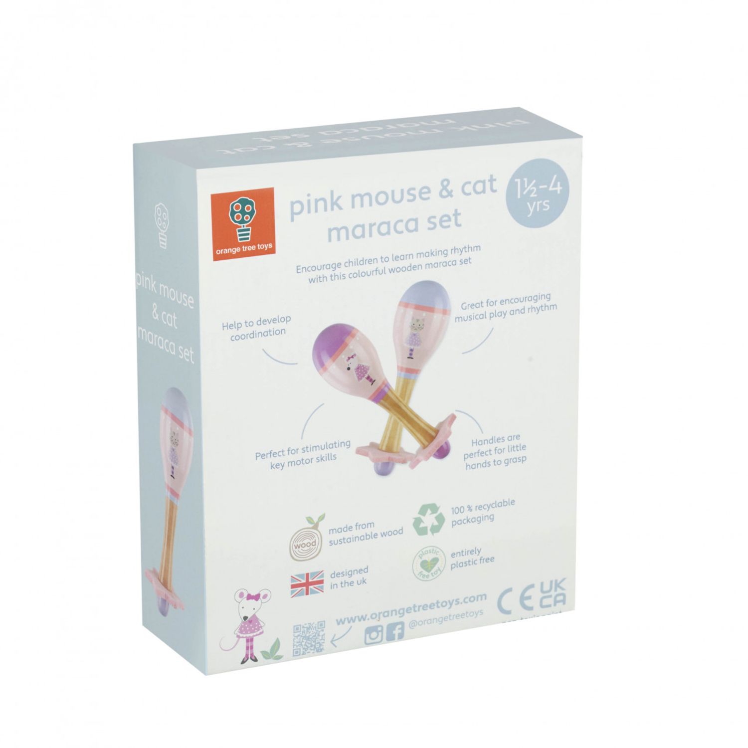 Set maracas, Orange Tree Toys fotografia produsului View 3 L
