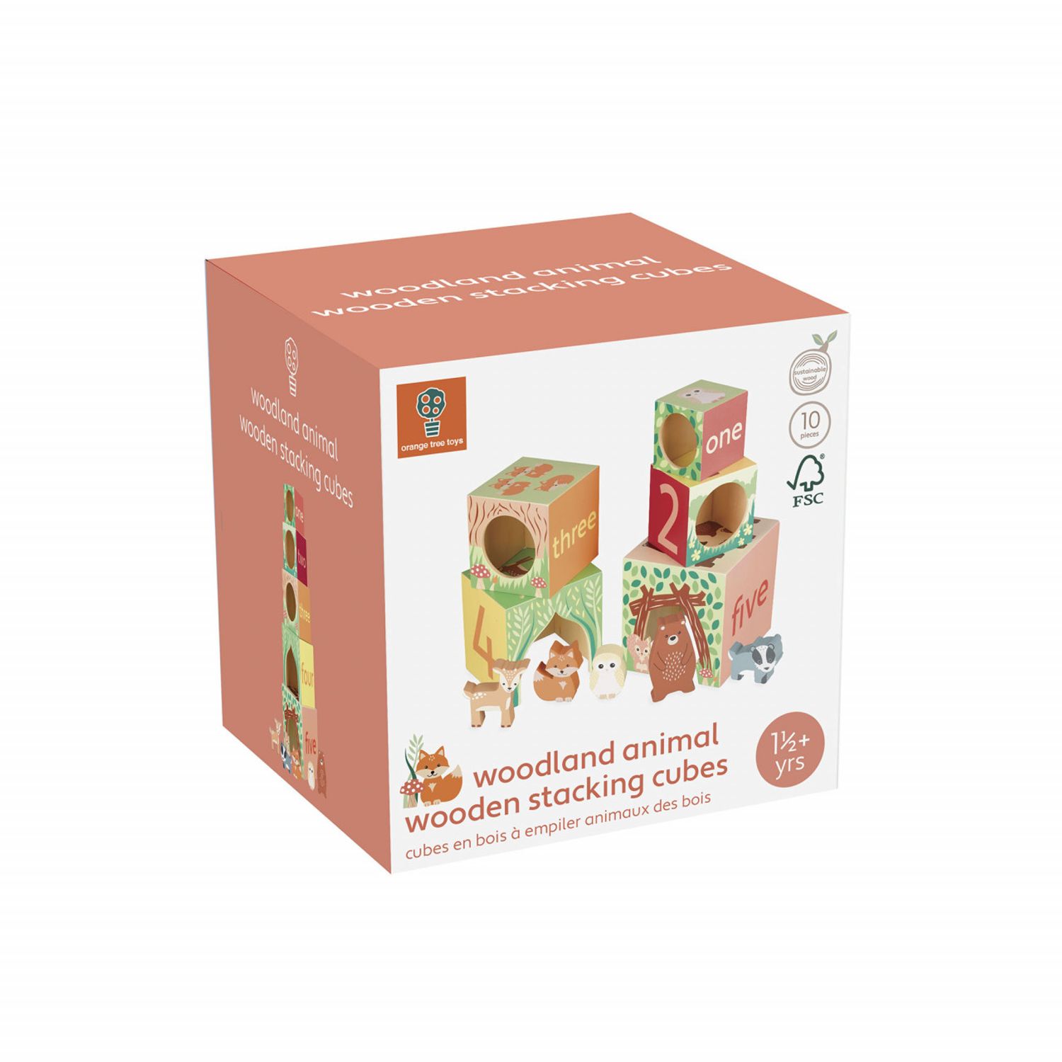 Cuburi de stivuit, Orange Tree Toys fotografia produsului View 3 L