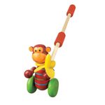 Jucarie de impins maimutica, Orange Tree Toys fotografia produsului