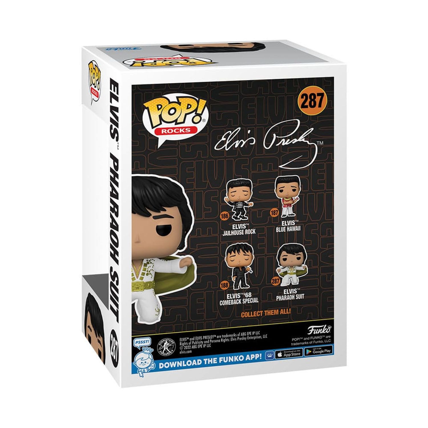 Figurina Funko Pop! Rocks: Elvis Pharaoh Suit, 9 cm fotografia produsului View 3 L
