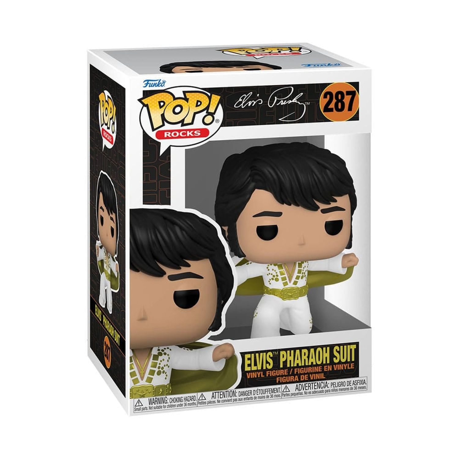 Figurina Funko Pop! Rocks: Elvis Pharaoh Suit, 9 cm fotografia produsului View 2 L