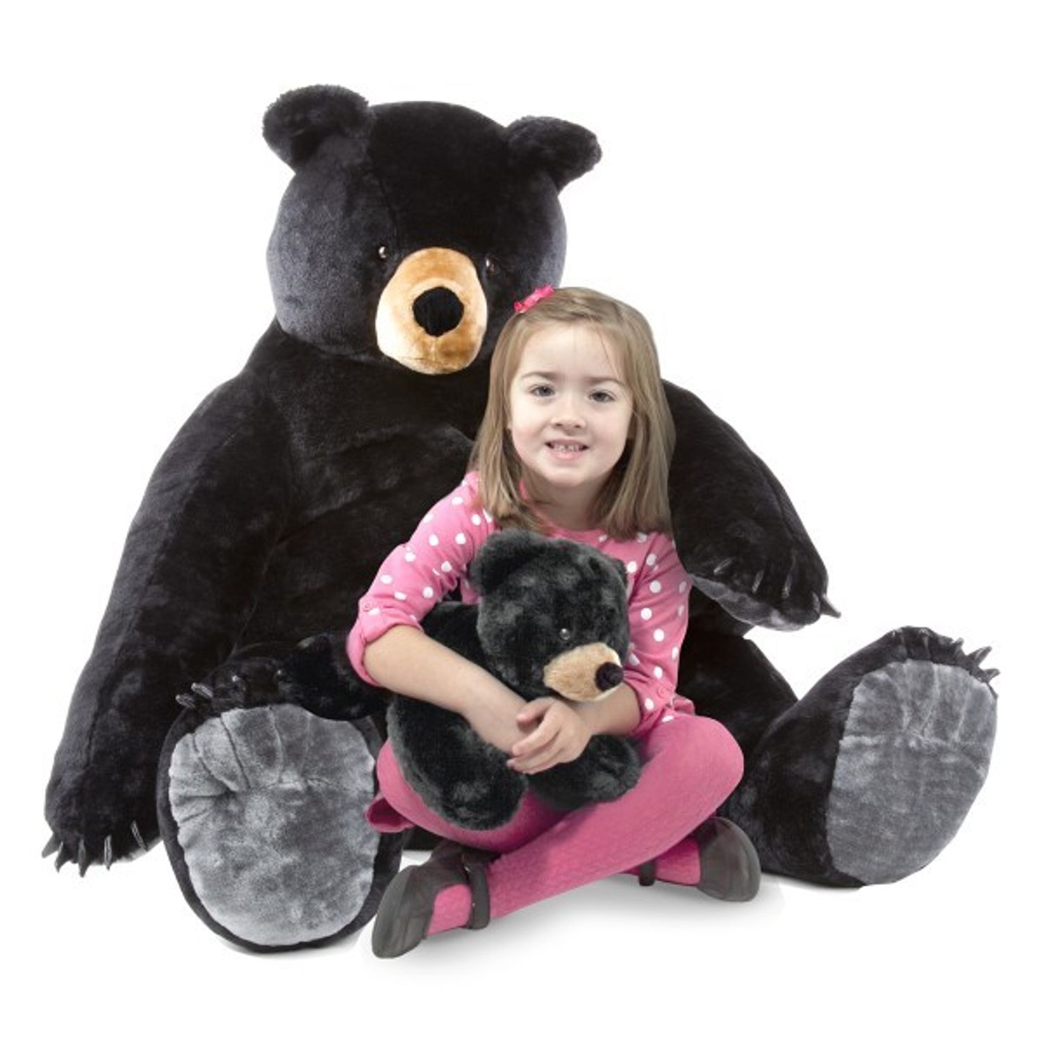 Urs negru gigant din plus - Melissa and Doug fotografia produsului View 2 L
