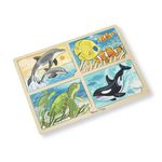 Set 4 puzzle lemn Viata marina fotografia produsului View 3 S