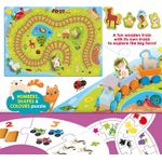 Puzzle - Trenuletul vesel de la ferma fotografia produsului View 3 S