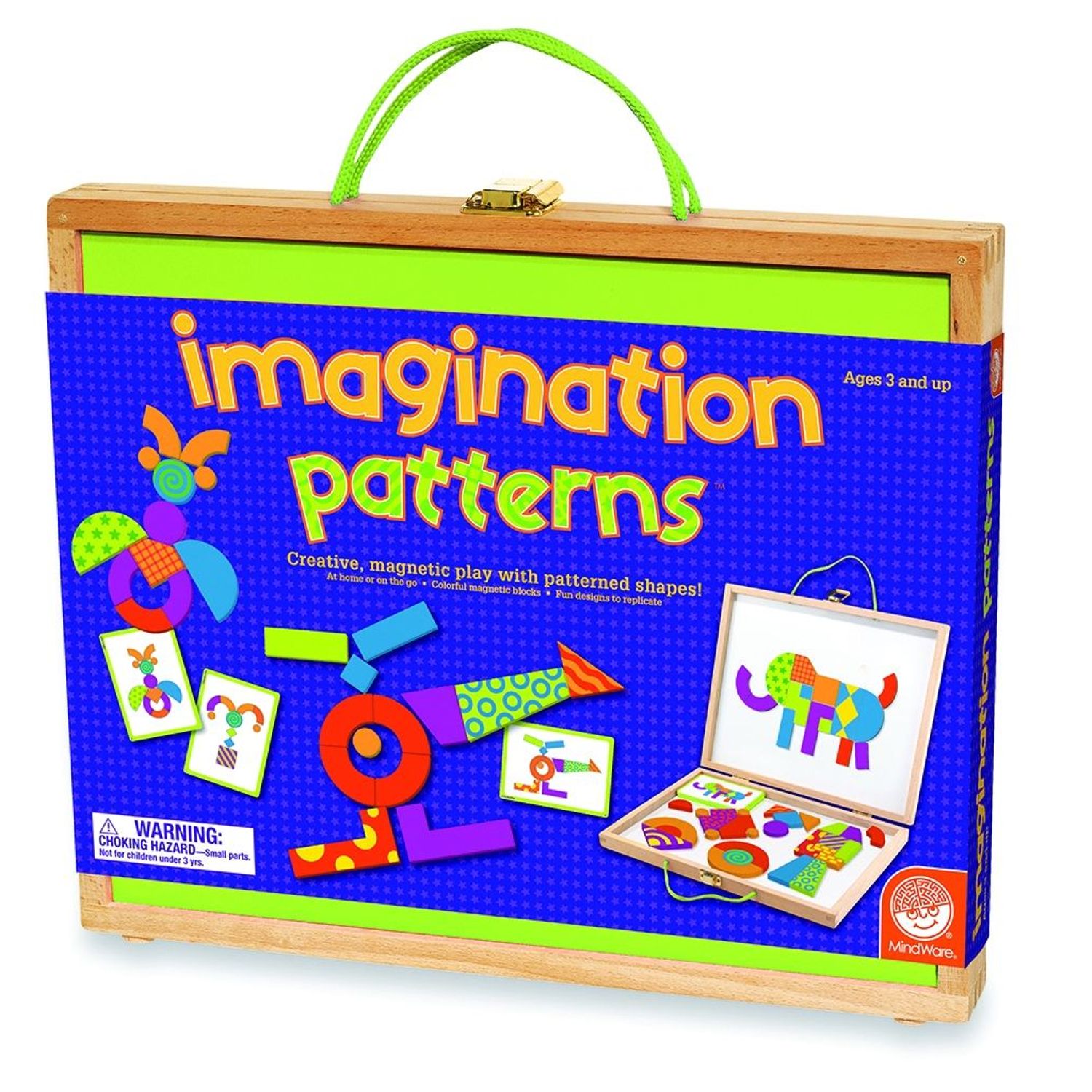 Imagination patterns, joc de constructie din lemn, cu piese magentice fotografia produsului