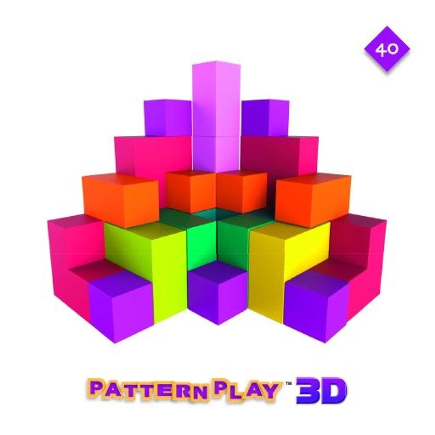 Pattern Play 3D, joc de constructie din lemn, cu structuri 3D fotografia produsului View 2 L