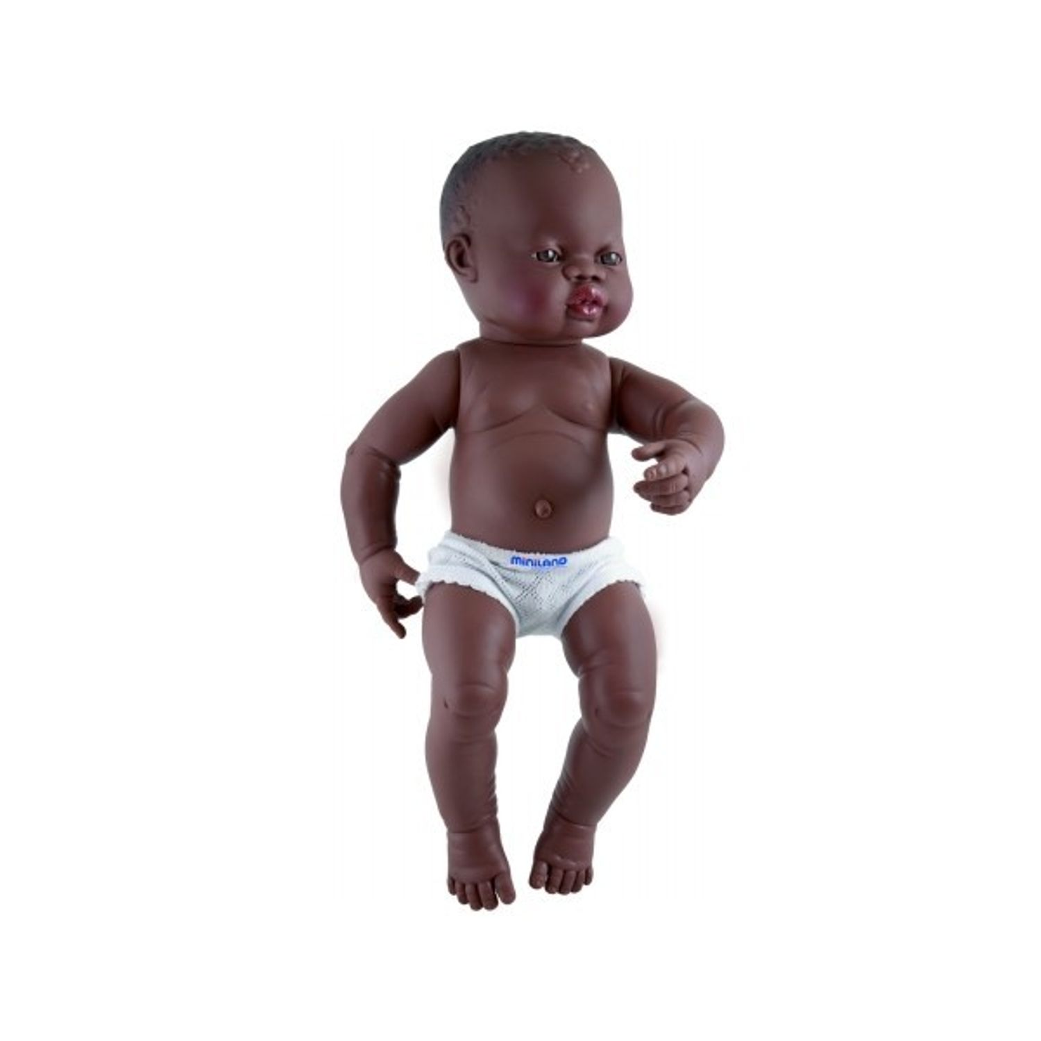 Bebelus nou nascut african baiat 40 cm fotografia produsului