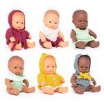 Set 6 papusi educative 21 cm, cu imbracaminte fotografia produsului