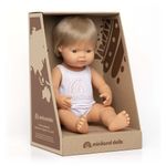 Papusa educativa 38 cm Baiat caucazian blond inchis fotografia produsului View 2 S
