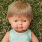 Papusa educativa 38 cm Baiat caucazian blond inchis fotografia produsului View 3 S