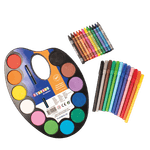 Set acuarele, carioci si creioane colorate Starter fotografia produsului