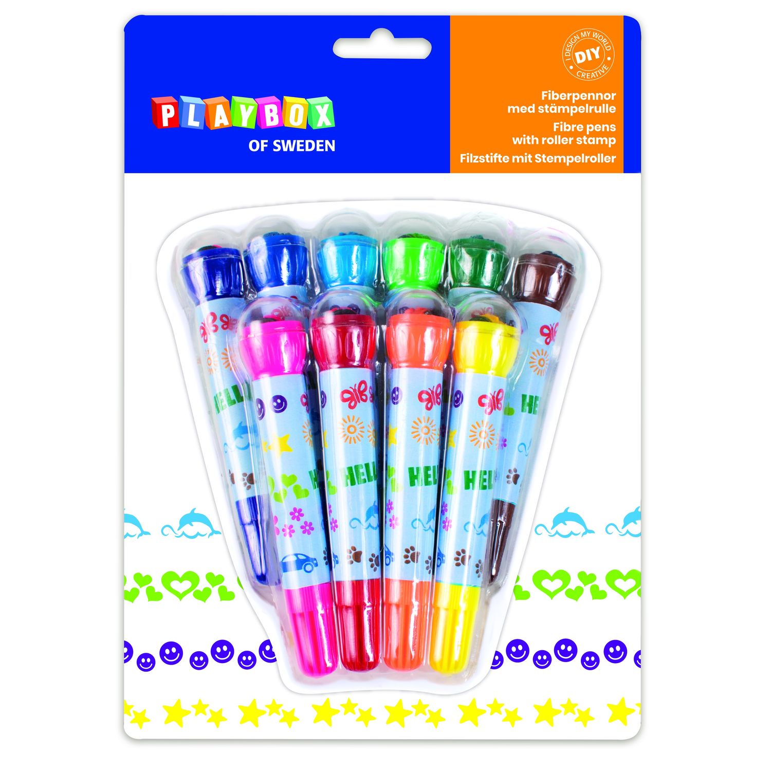 Set 10 carioci cu stampile rotative fotografia produsului