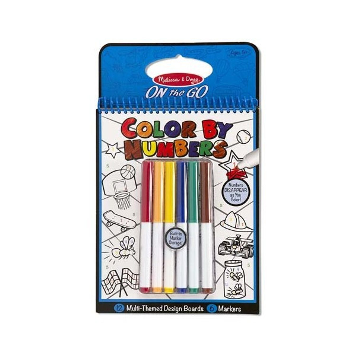 Carnet de colorat pe numere Melissa and Doug Albastru fotografia produsului