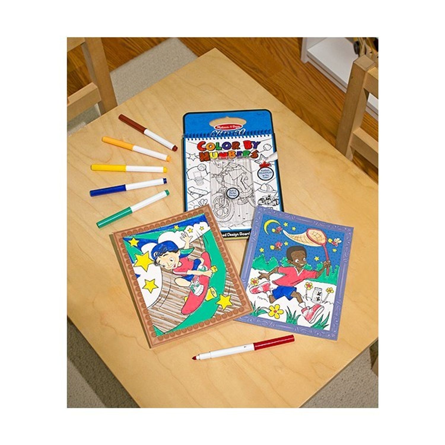 Carnet de colorat pe numere Melissa and Doug Albastru fotografia produsului View 2 L