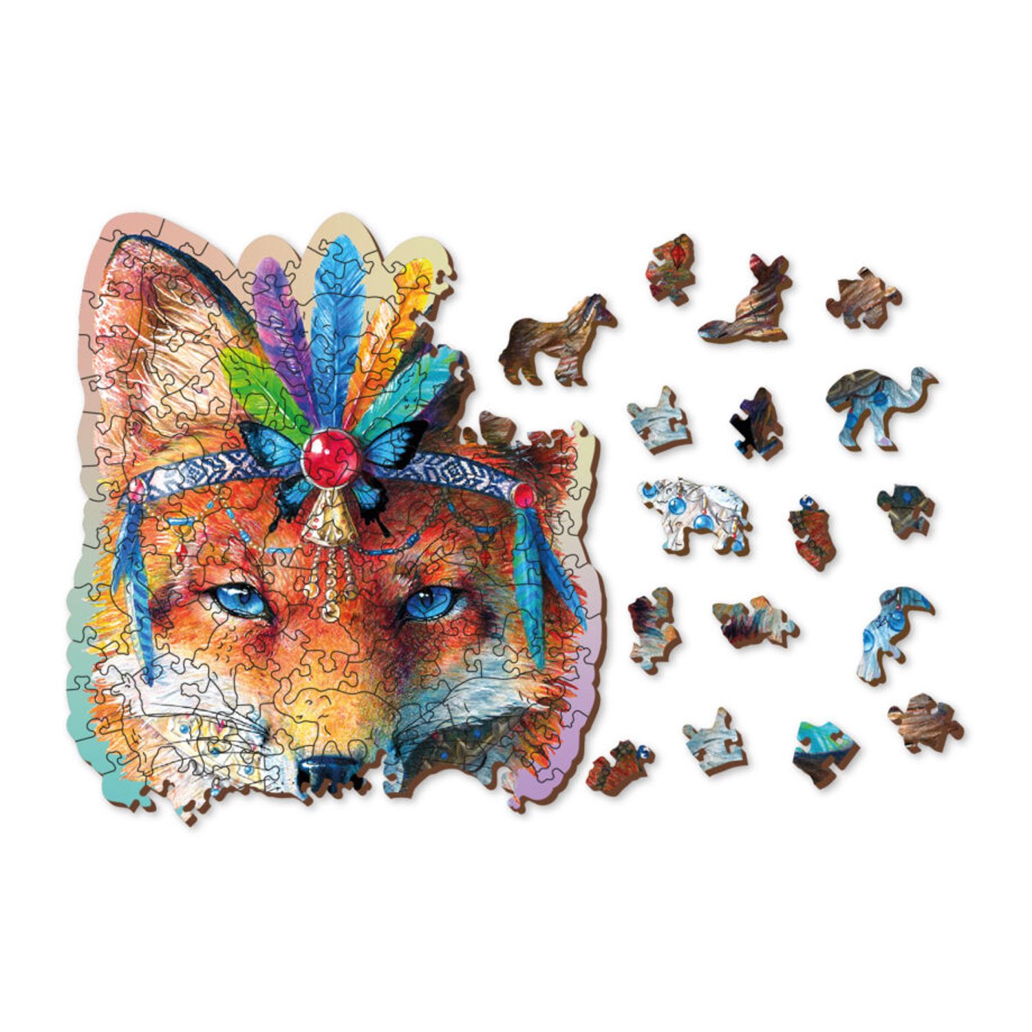 Puzzle din lemn, Vulpe, 150 piese fotografia produsului View 3 L