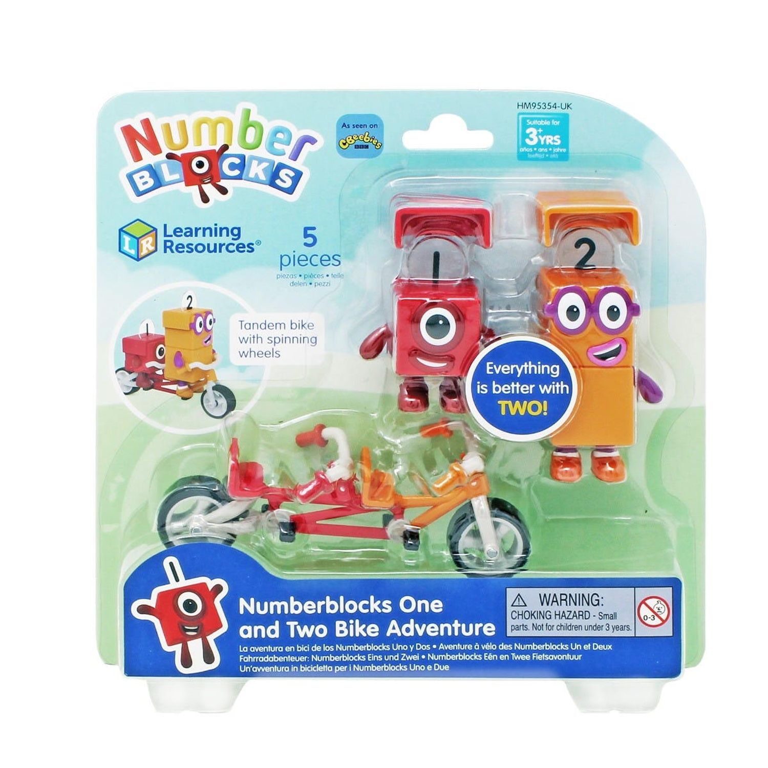 Set figurine Numberblocks - Aventuri pe bicicleta cu Unu si Doi fotografia produsului View 5 L