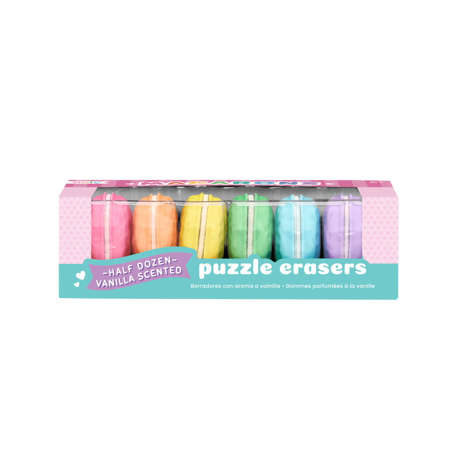 Radiere parfumate Macarons - Set de 6 fotografia produsului