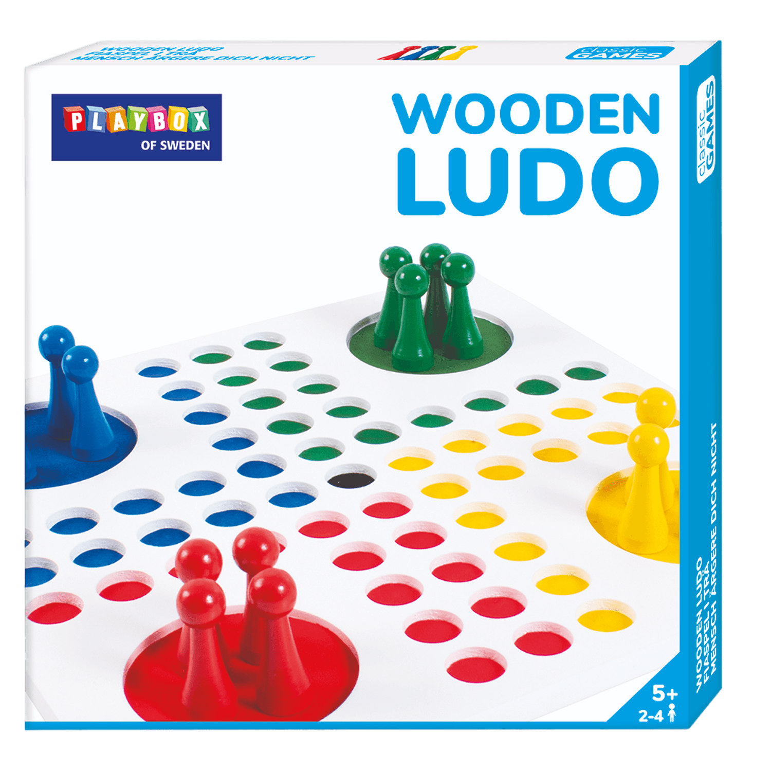 Joc educativ din lemn Ludo fotografia produsului