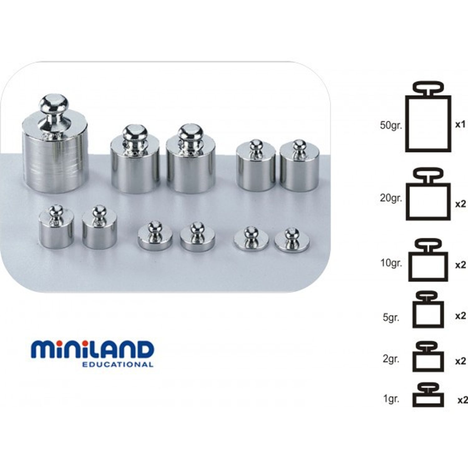 Set 11 greutati metalice pentru balante fotografia produsului View 3 L