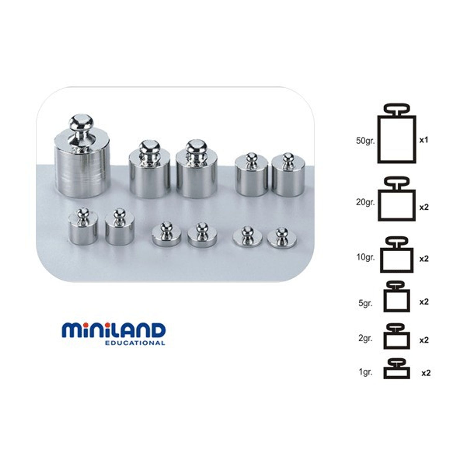 Set 11 greutati metalice pentru balante fotografia produsului View 2 L