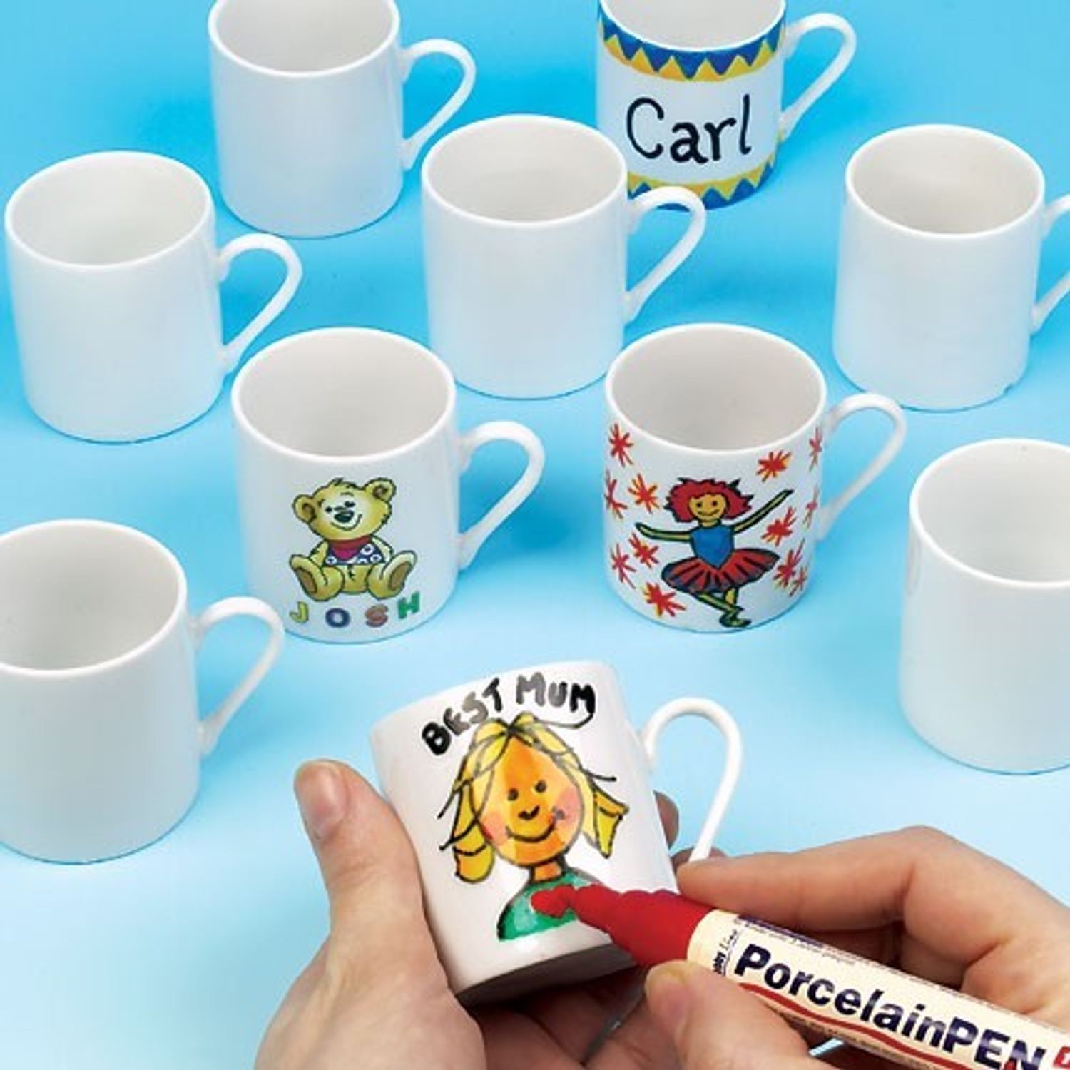 Mini cani din portelan de decorat - Baker Ross fotografia produsului