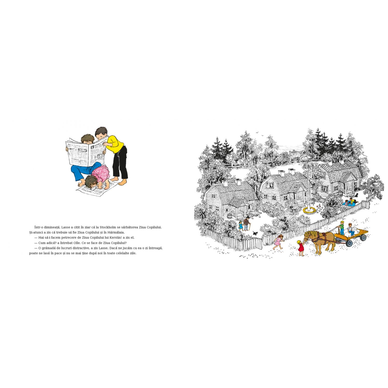 Ziua Copilului in satul Harmalaia - de Astrid Lindgren, ilustratii de Ilon Wikland fotografia produsului View 3 L