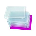 Set 6 tablite transparente pentru mozaic fotografia produsului