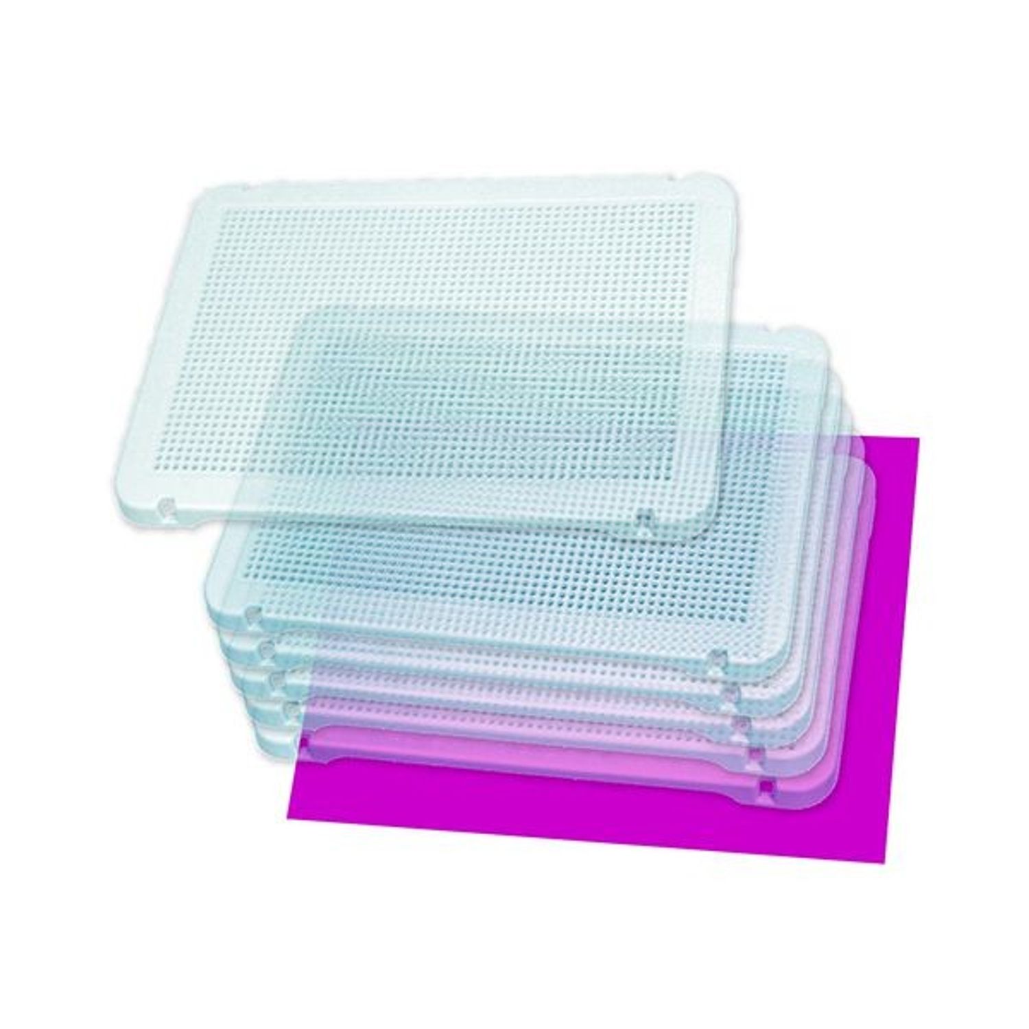 Set 6 tablite transparente pentru mozaic fotografia produsului