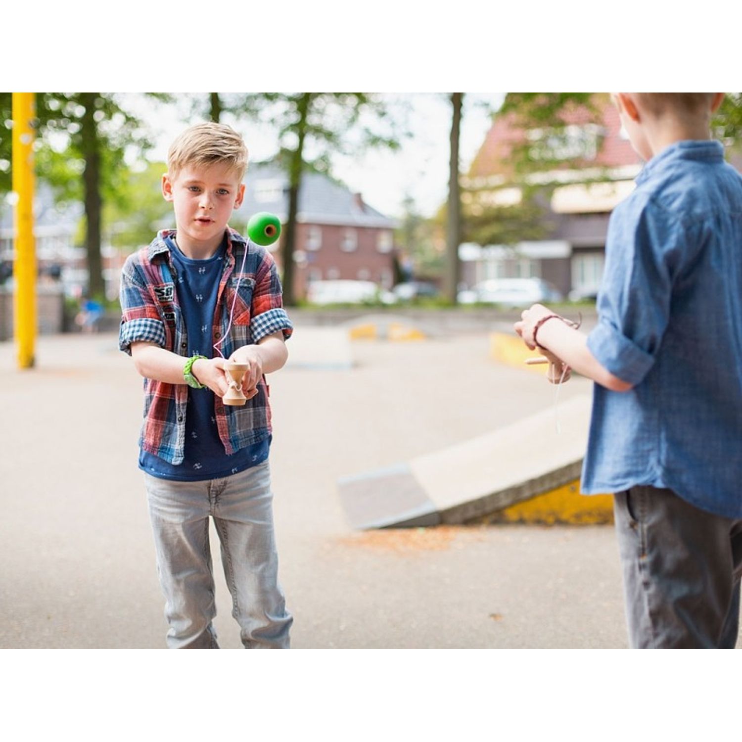Jucarie Kendama din lemn - Joc indemanare fotografia produsului View 3 L