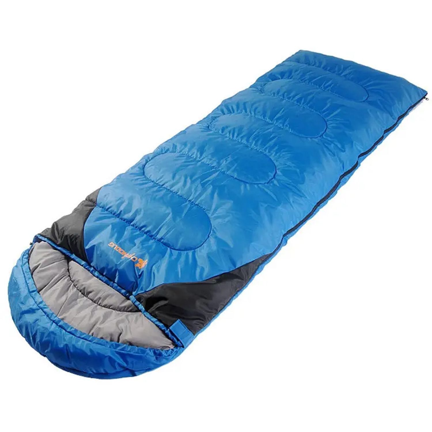 Sac de dormit plic cu gluga Wild, ACTION ONE 220x75cm, albastru fotografia produsului