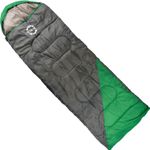 Sac de dormit Action One, impermeabil, (190+30) x 75 cm, Verde-Gri fotografia produsului