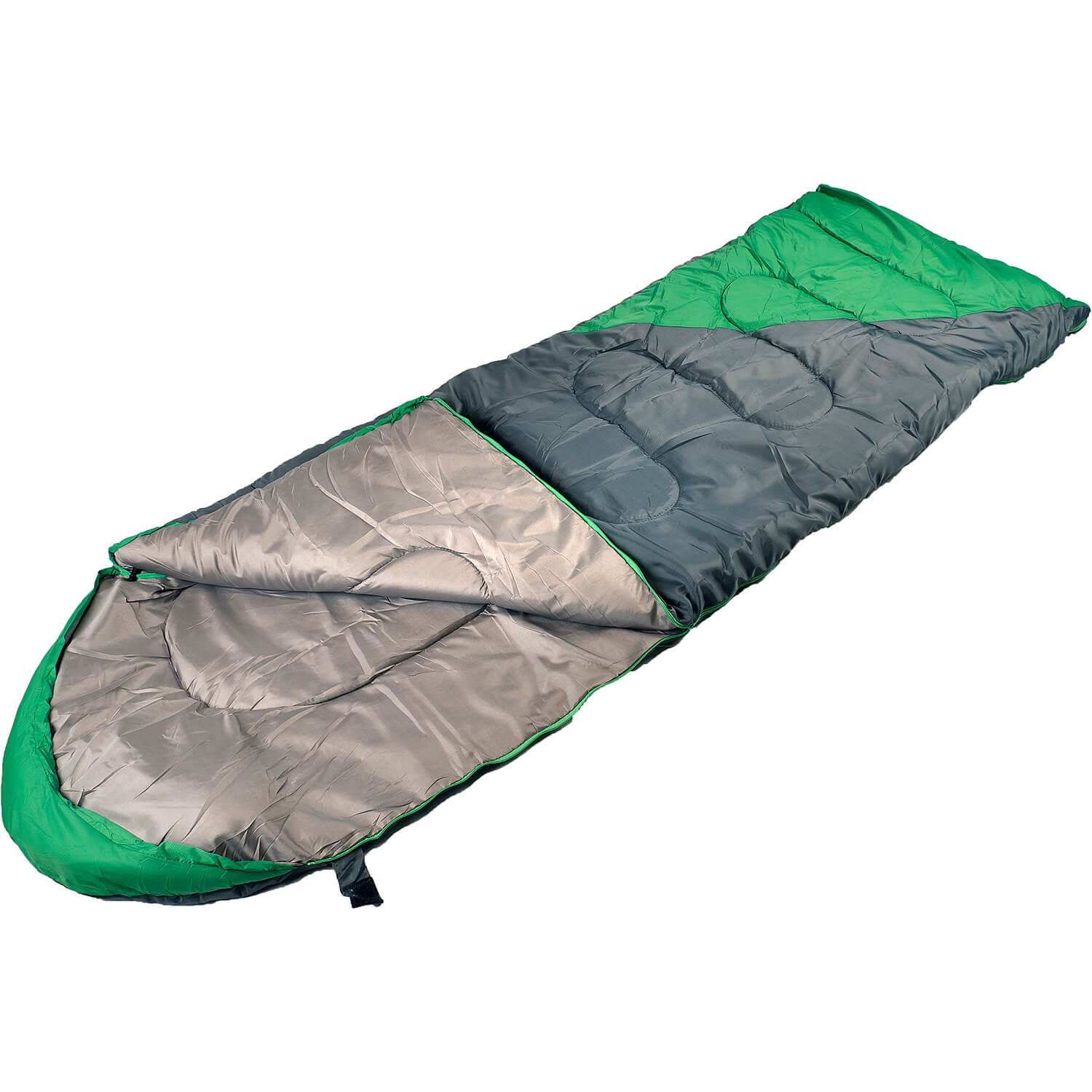 Sac de dormit Action One, impermeabil, (190+30) x 75 cm, Verde-Gri fotografia produsului View 5 L
