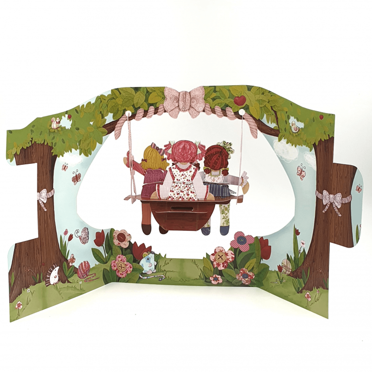 Felicitare 3D Swing Cards Papusi fotografia produsului View 2 L