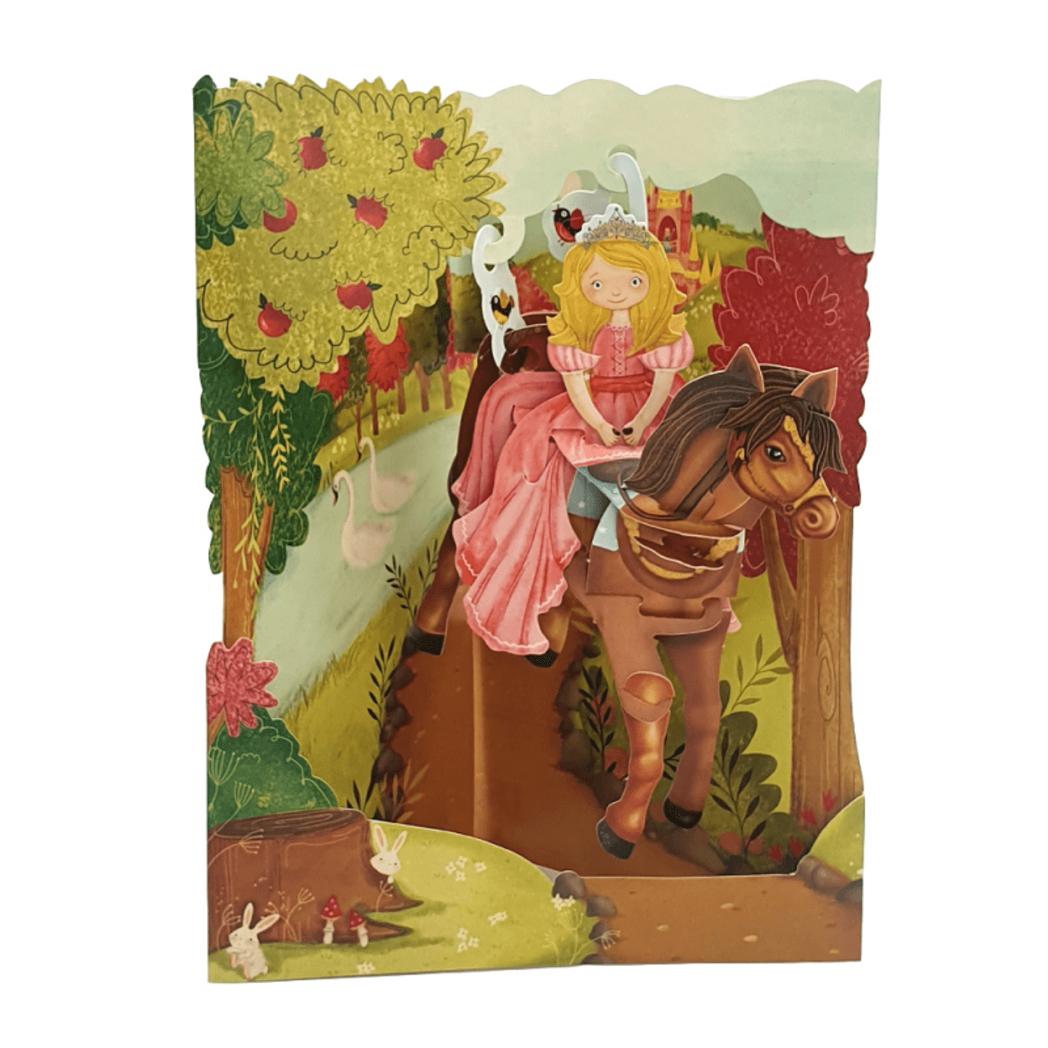 Felicitare 3D Swing Cards - Printesa pe cal fotografia produsului