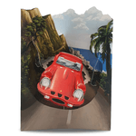 Felicitare 3D Swing Cards - Masina rosie fotografia produsului