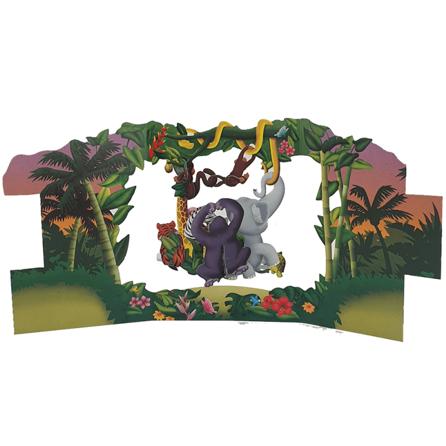 Felicitarea 3D Swing Cards - Animale din jungla fotografia produsului View 3 L