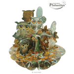 Felicitare 3D Pirouettes Santoro- Parlamentul bufnitelor fotografia produsului