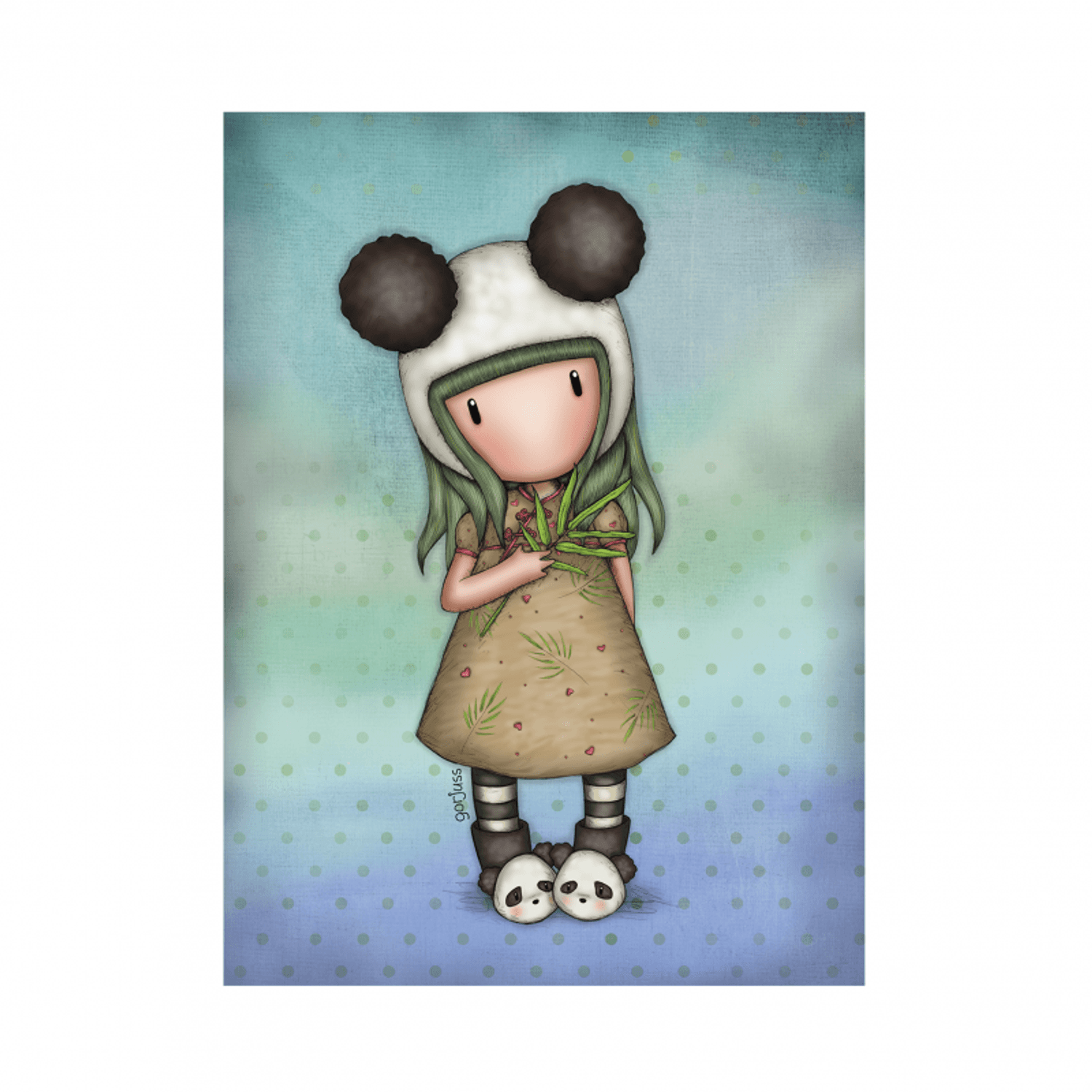 Felicitare Gorjuss Love Panda fotografia produsului