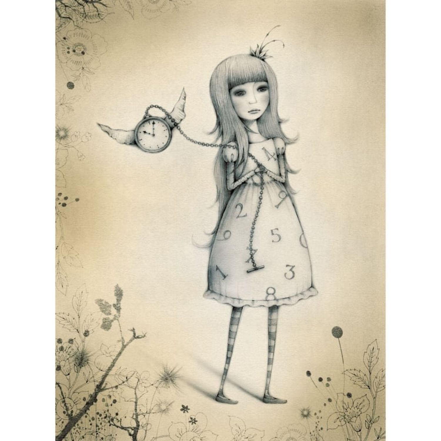 Felicitare Eclectic - Time Flies fotografia produsului