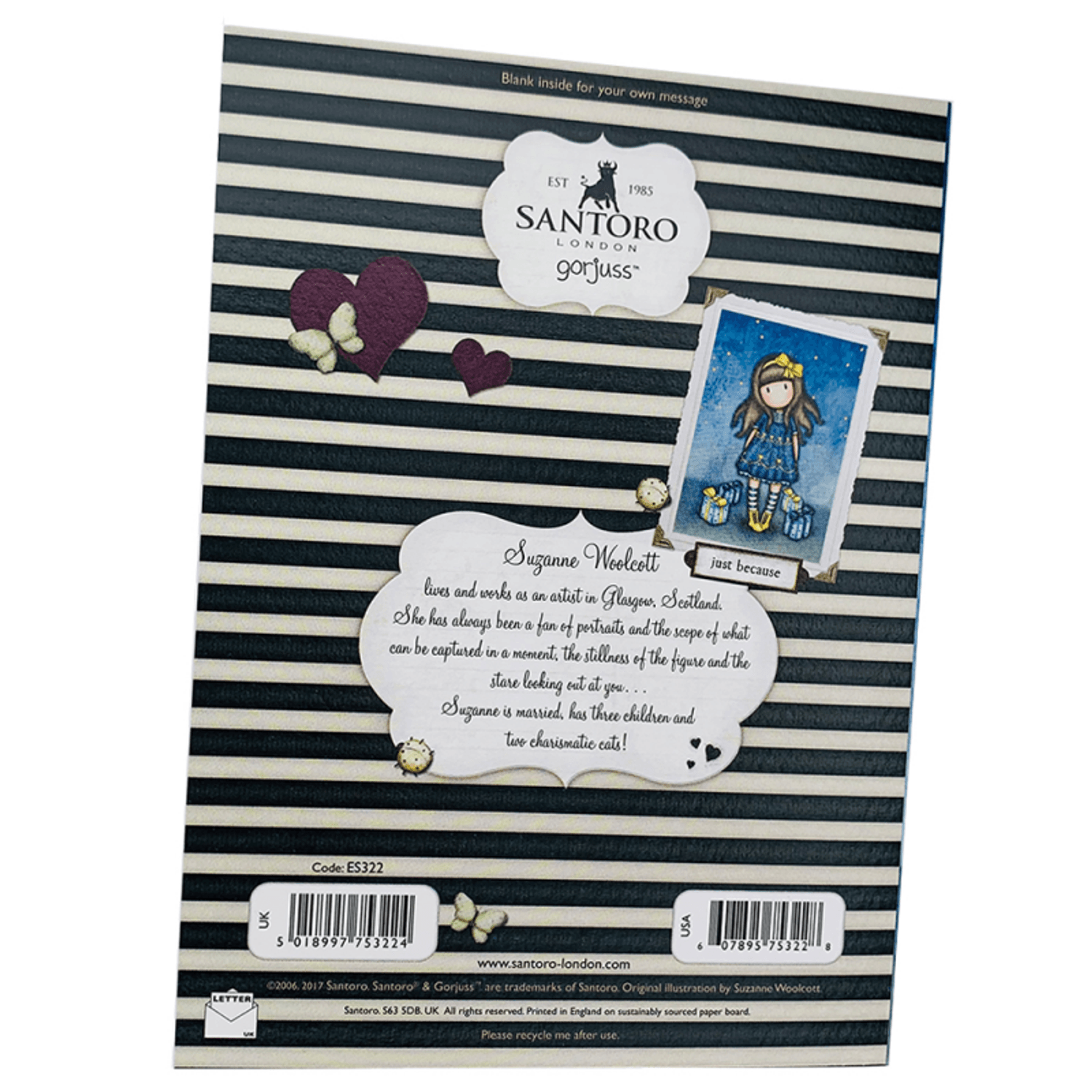 Felicitare Gorjuss - Just Because fotografia produsului View 2 L