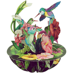 Felicitare 3D Pirouettes Santoro-Pasarea Colibri fotografia produsului View 2 S