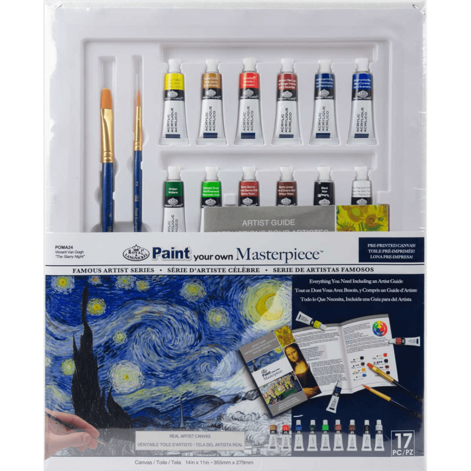 Set pictura pe panza Vincent van Gogh - Starry Night fotografia produsului View 3 L