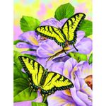 Prima mea pictura pe numere junior mica - Fluturi Swallowtail fotografia produsului