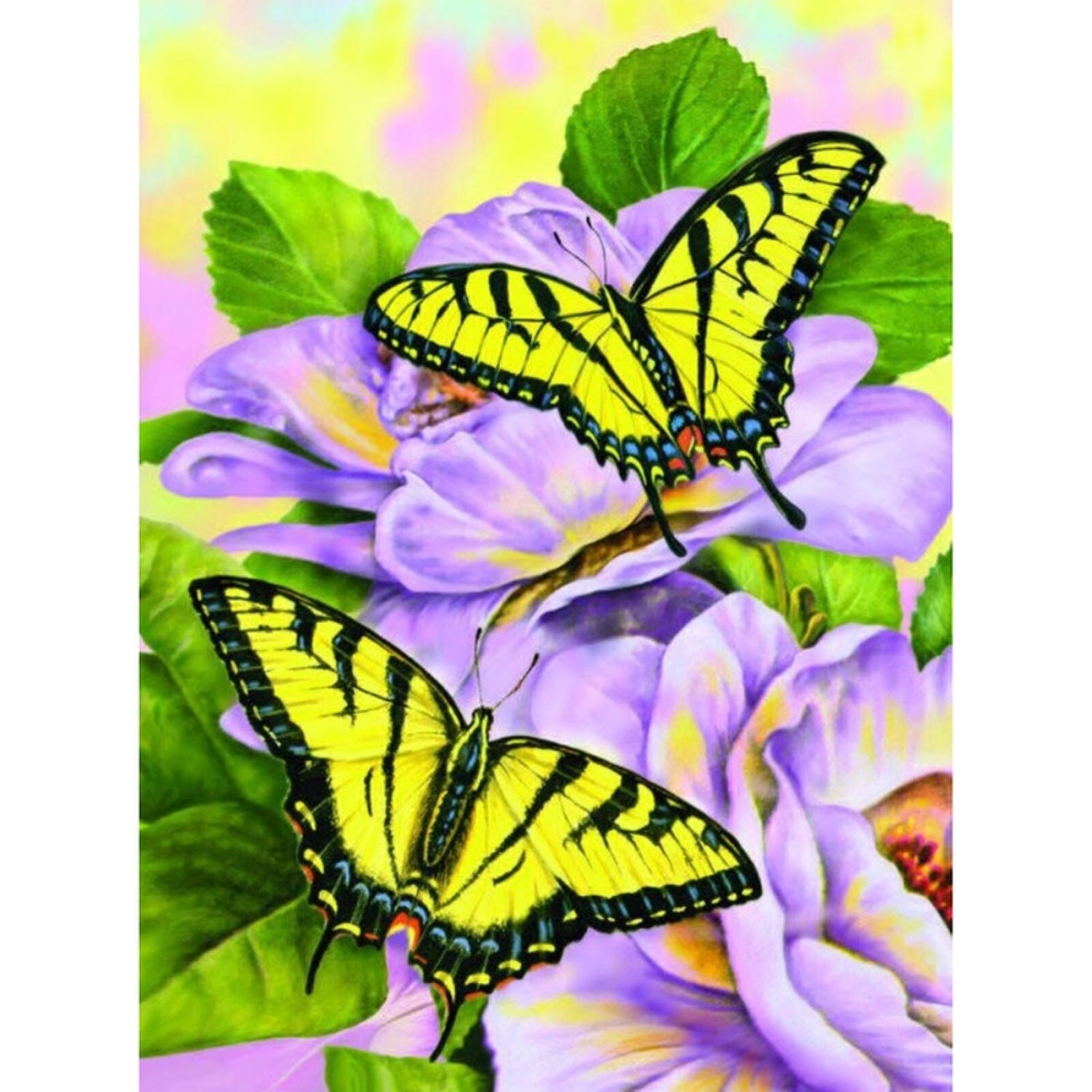 Prima mea pictura pe numere junior mica - Fluturi Swallowtail fotografia produsului