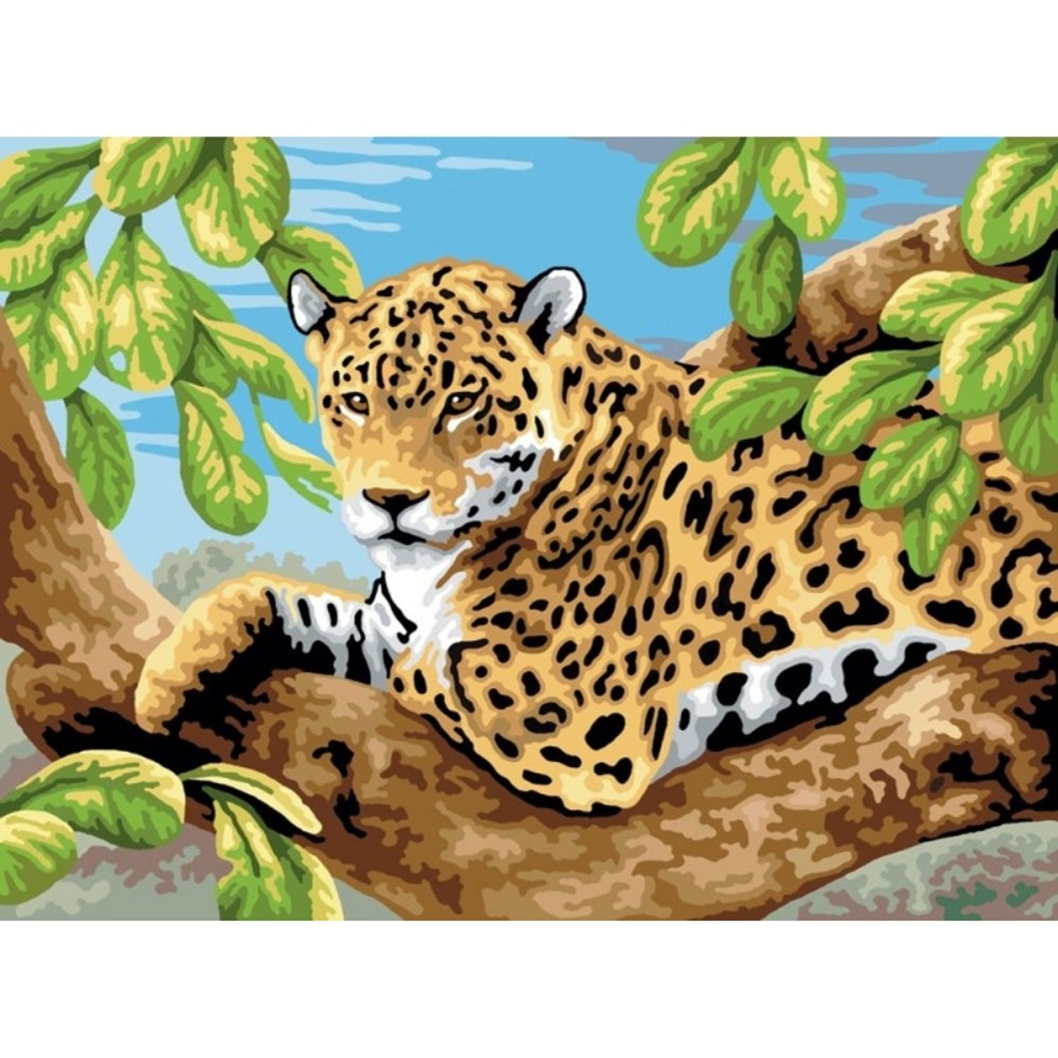 Pictura pe numere juniori - Leopard fotografia produsului View 2 L